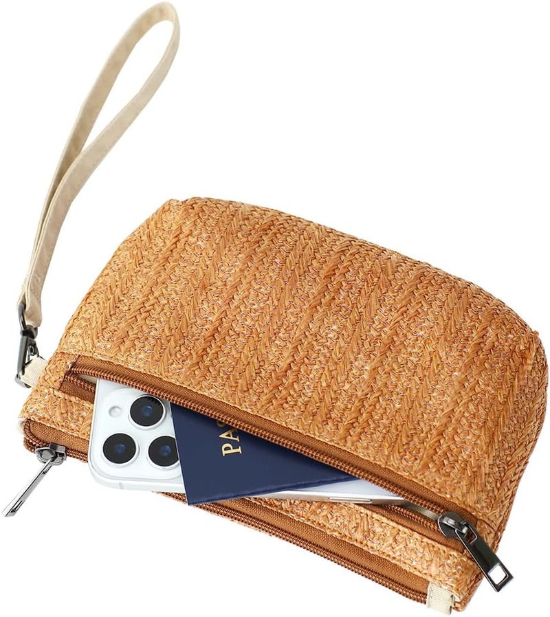 BBORGDC Small Wristlet Wallets for Women, Zip Clutch Bag with Wristlet Pouch, 3-Zipper Original Design - Image 5